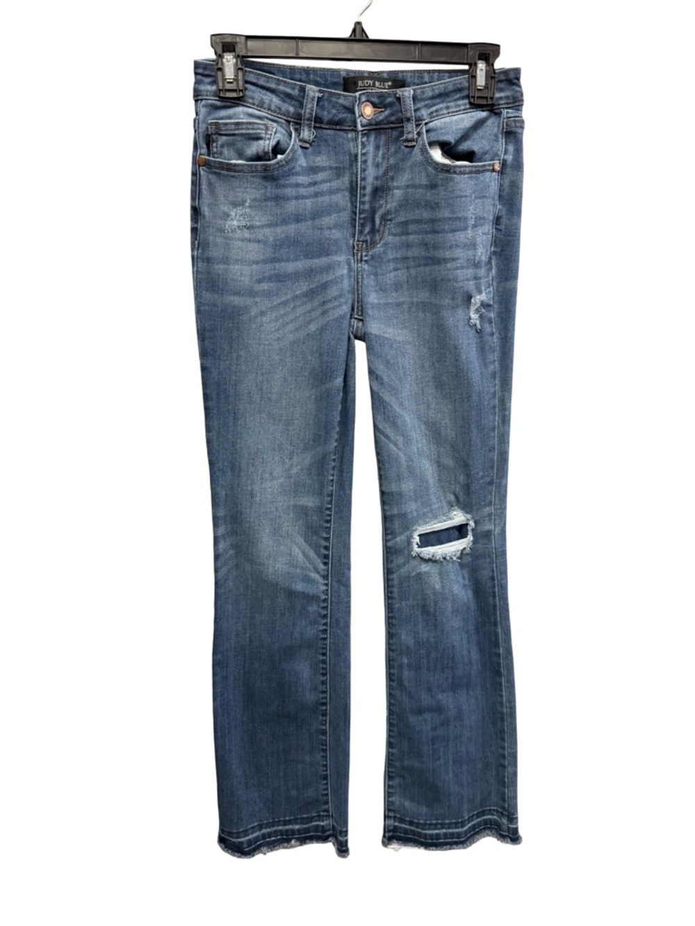 1586 / Judy Blue Distressed Bootcut Fit Blue Jeans Women’s Size 3 / 26